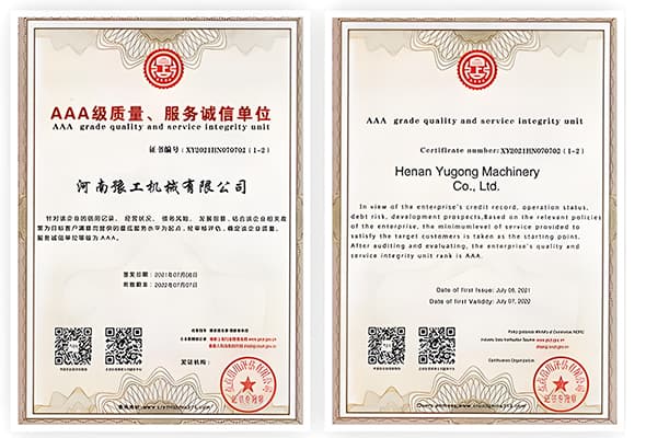 AAA grade quality and service integrity unit