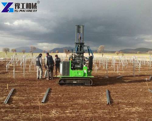 groundwork solar pile driver for solar pile construction