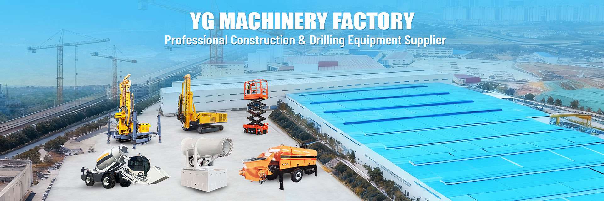 YG machinery product display