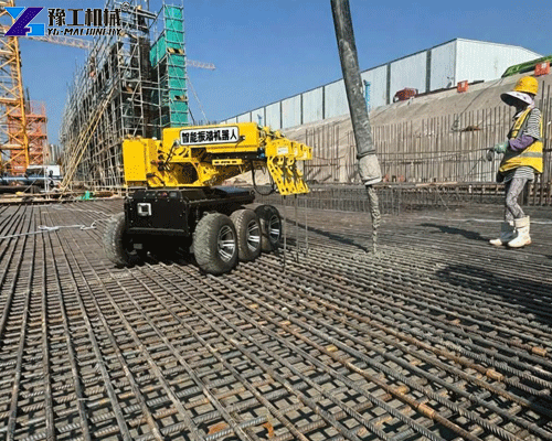 concrete vibrating robot