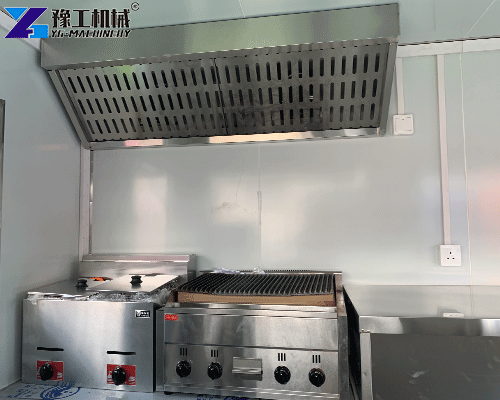 mobile food trailer interior view