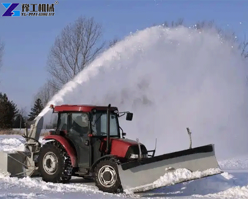 pto driven tractor mounted snow sweeper