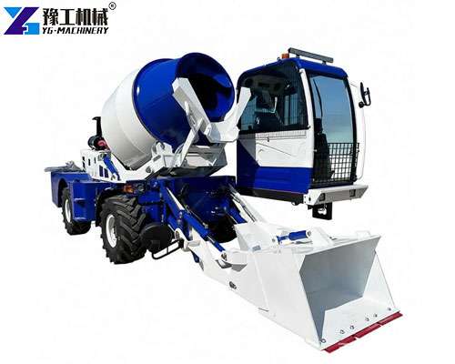 self loading mobile concrete mixer