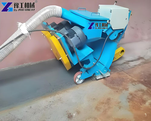 steel deck surface rust removal by industrial shot blasting machine