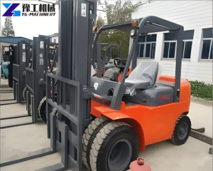 diesel forklift in logistics and storage facility