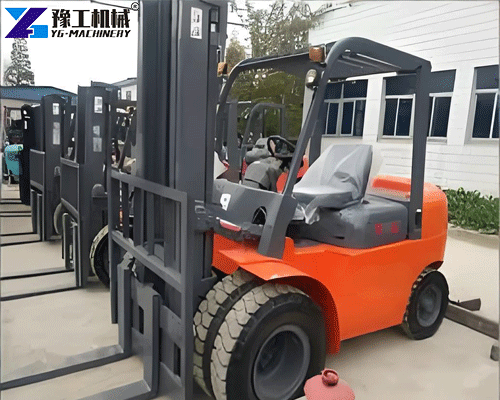diesel forklift in logistics and storage facility
