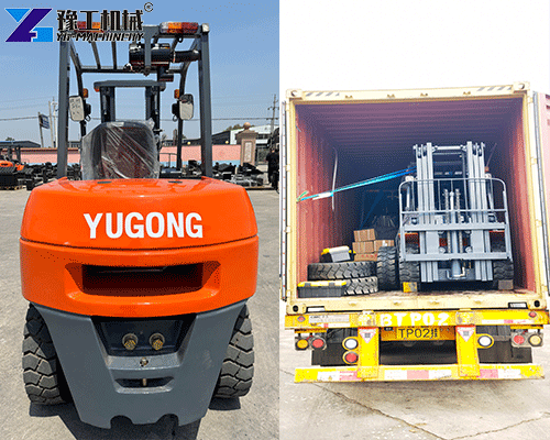 heavy duty diesel forklift for loading goods