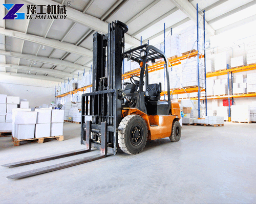 Indoor warehouse forklift operations