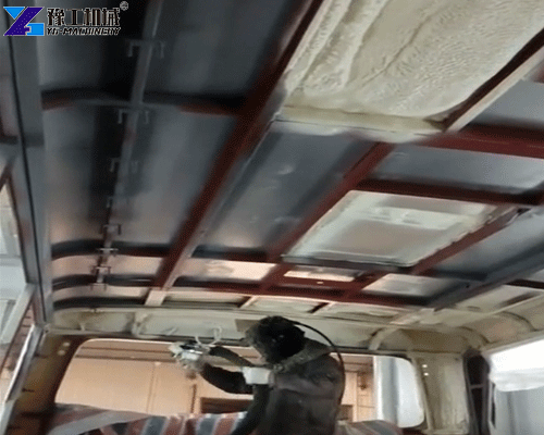 polyurethane spray machine used for truck roof insulation and protective coating