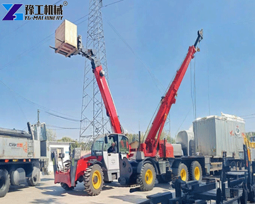 telehandler for pallets and barrels of fertilizer
