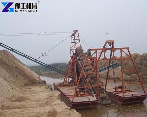chain bucket sand dredger
