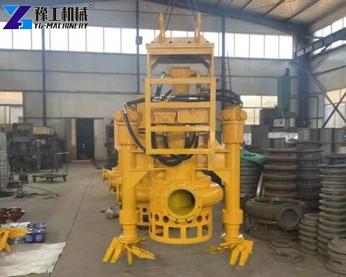 Excavator slurry pump discharging slurry efficiently