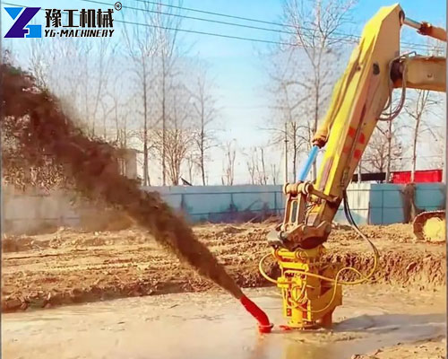 excavator dredge pump attachment