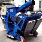 concrete floor bead blaster machine for surface preparation and cleaning