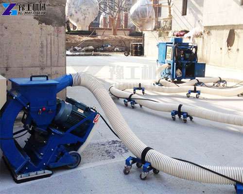 floor shot blasting machine cleaning industrial concrete floor