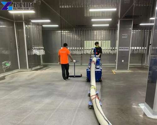 industrial road shot blaster for epoxy floor surface treatment