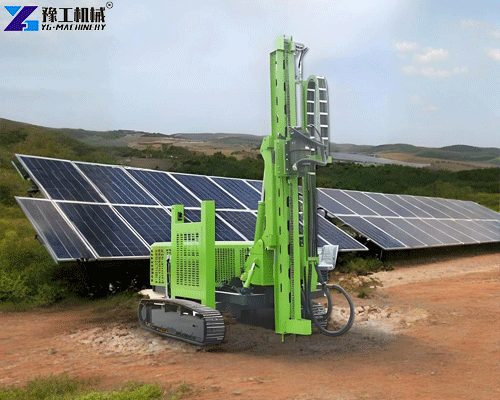 solar mounting foundation machine