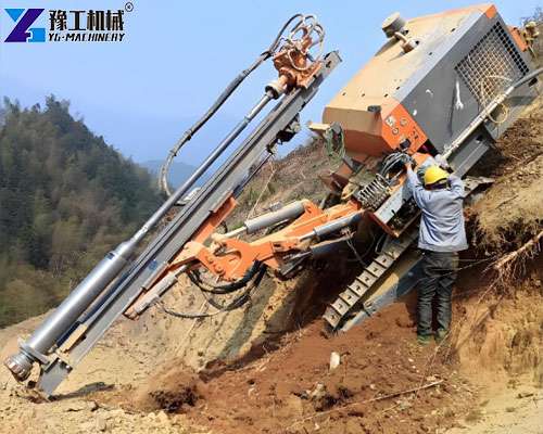 solar pile driver for rocky and mountainous terrain construction