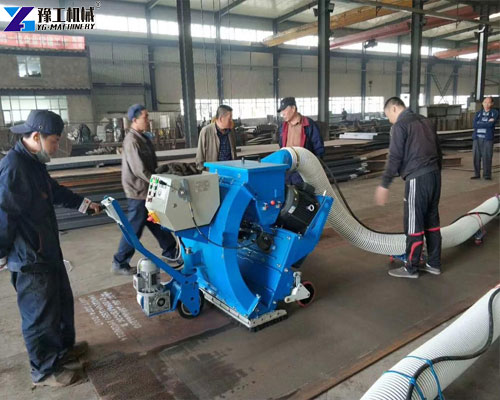 steel surface shot blasting machine for rust removal and cleaning