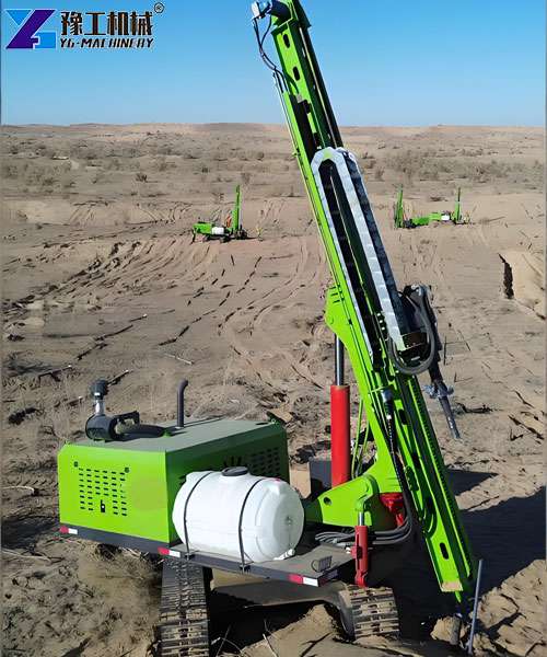 solar farm pile driver Colombia