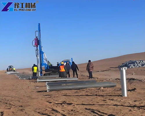 solar foundation machine