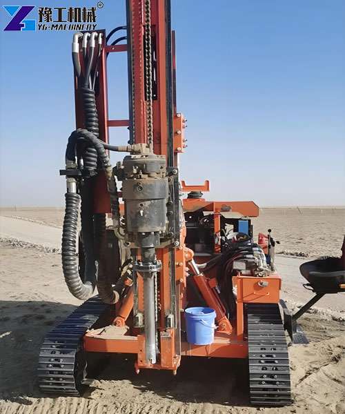 solar pile driver mountain project