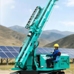 Solar Pile Driver for Mountain Solar Projects – Reliable Solution for Hillside PV Construction solar piling rig slope site