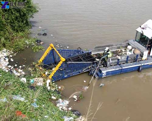 river cleaning boat