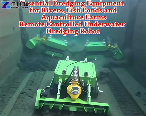 shrimp pond dredging robot for sludge removal