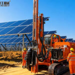 Solar Mounting Pile Driver for Rocky Ground Solar Project in Chile solar mounting pile driver for sale