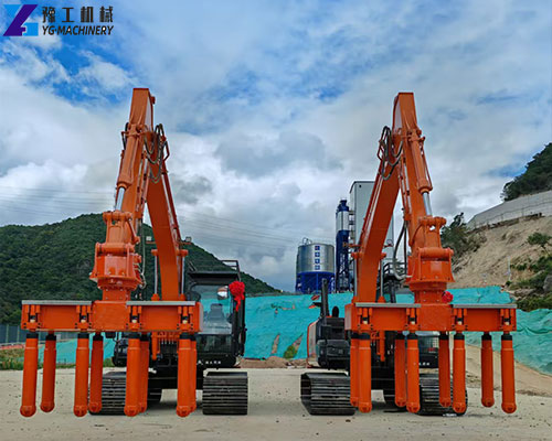 deep foundation concrete vibration