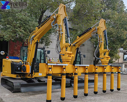 excavator concrete vibrator