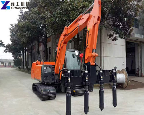 excavator mounted concrete vibrator